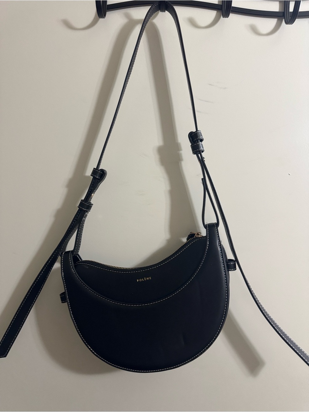 Polène Black Numero Dix Crossbody Bag